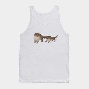 Two Eurasian Otters Tank Top